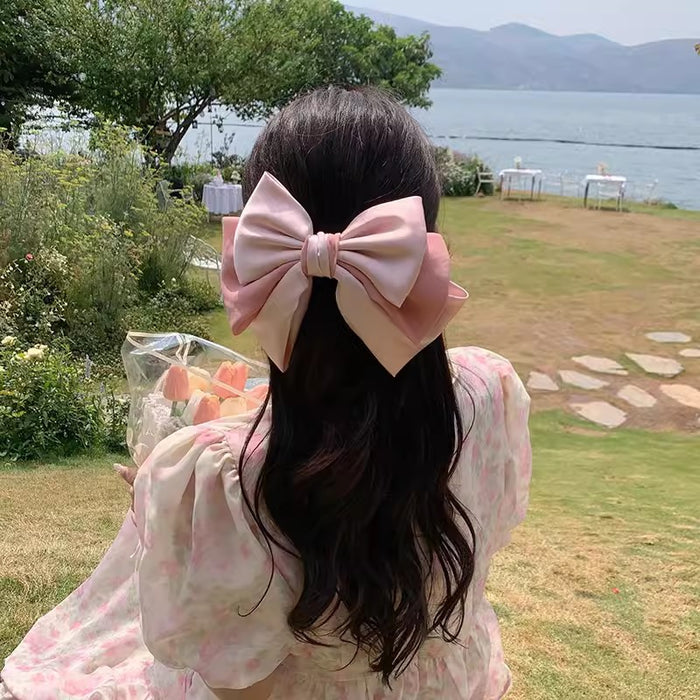 Wholesale Fabric Bow Rose Spring Hairpin JDC-HC-MiaoS001