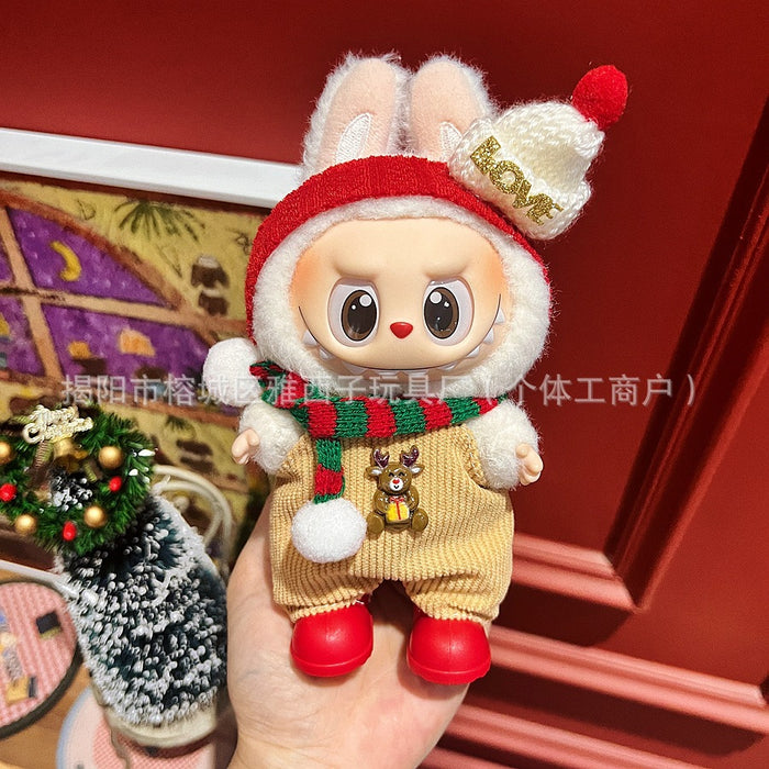 Wholesale Plush doll sweater with pendant and Christmas doll clothes