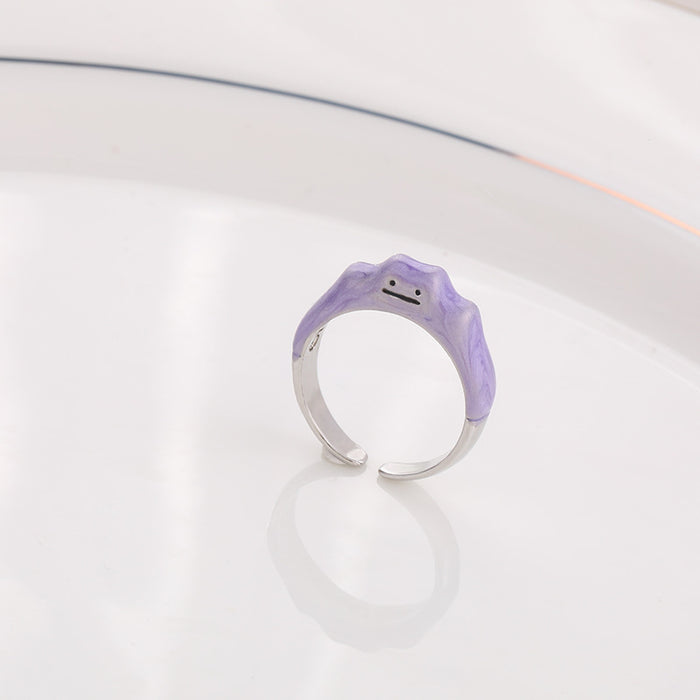Wholesale Cute smiley face ring