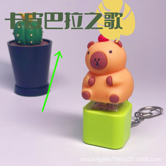 Wholesale Button press creative pendant cute style keychain decompression toy