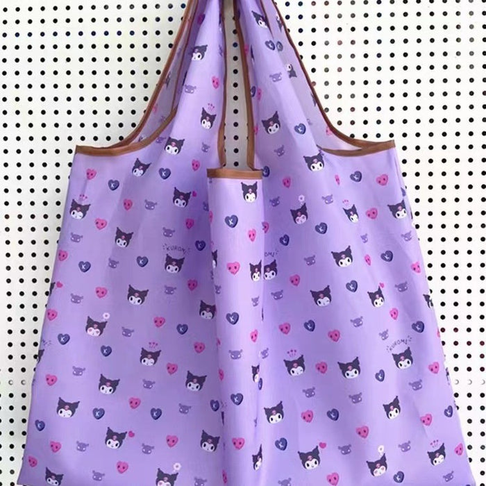 Wholesale Cute Large Capacity Eco-bag  Supermarket Shopping Bag Lightweight Cloth Bag Shoulder Bag