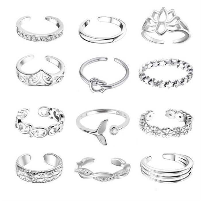 Wholesale foot ring fashion micro diamond Lotus knotted Women' s Open foot ring joint foot ring