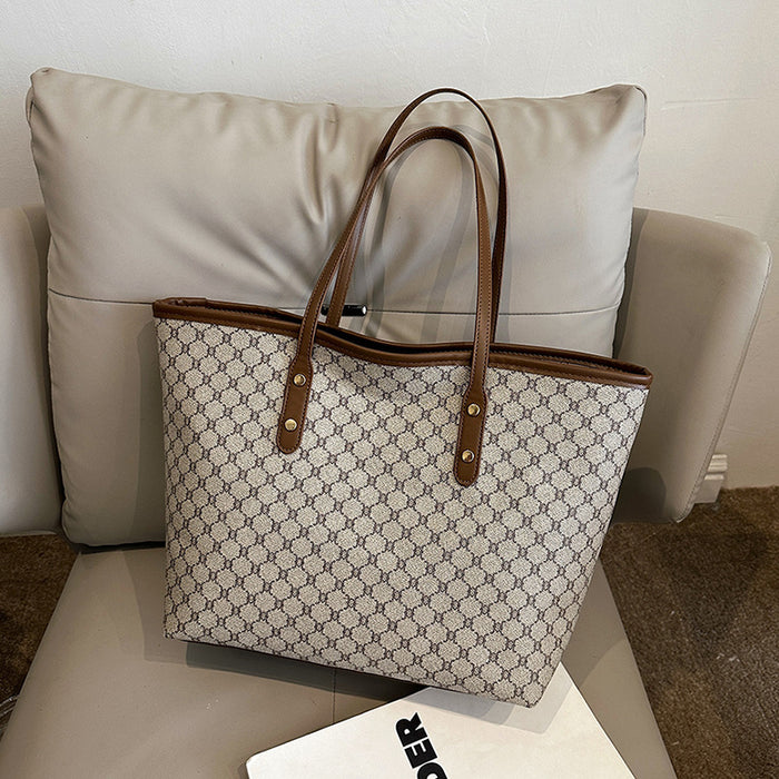 Wholesale Simple and stylish large capacity bag, new tote bag, commuting large capacity portable shoulder bag