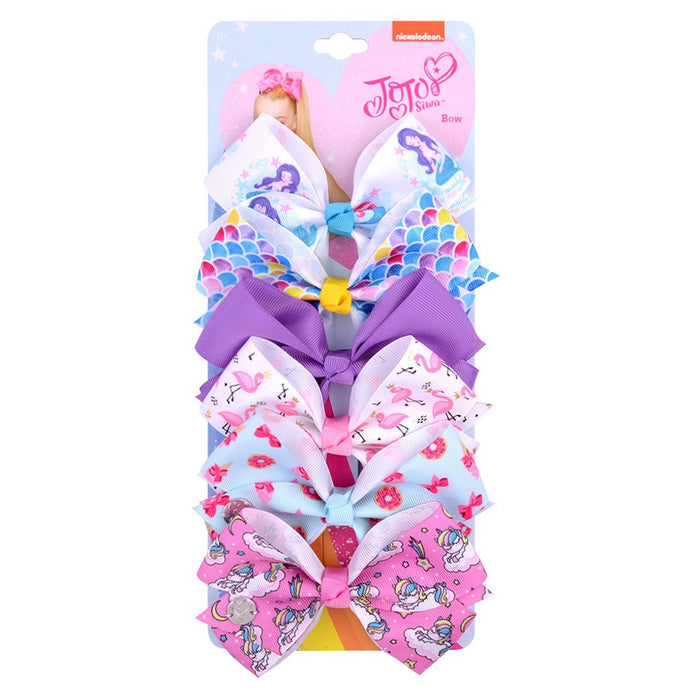 Wholesale Halloween Polyester Fabric Bow Hair Clip Set JDC-HC-Xiane018