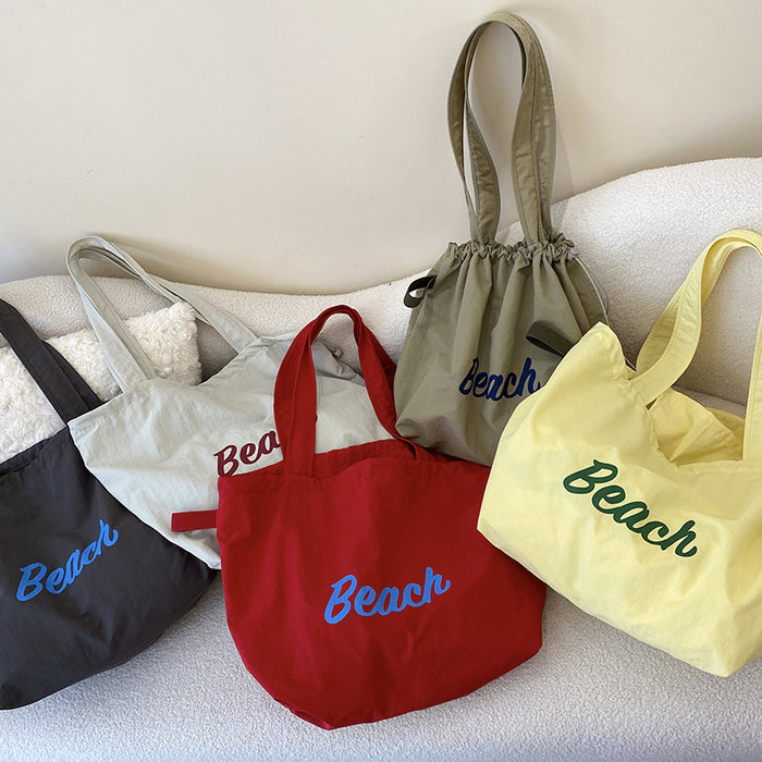 Wholesale Artistic lazy canvas bag, casual versatile shoulder bag, large capacity tote bag