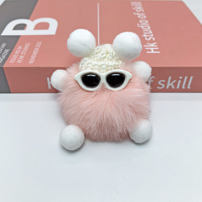 Wholesale Cute bag decoration plush toy car keychain pendant