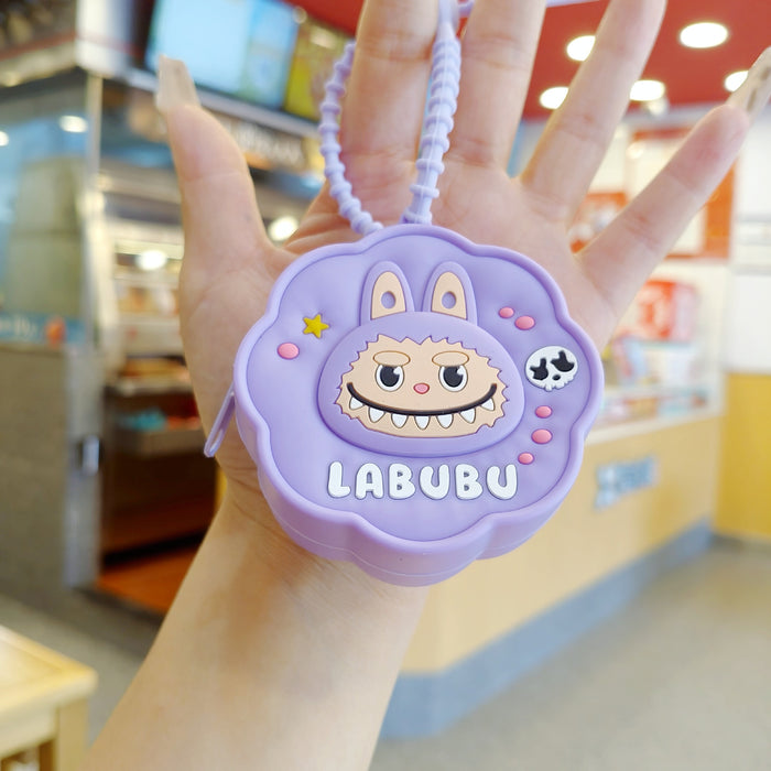 Wholesale Plush Silicone Coin Purse Keychain Coin Bag Pendant