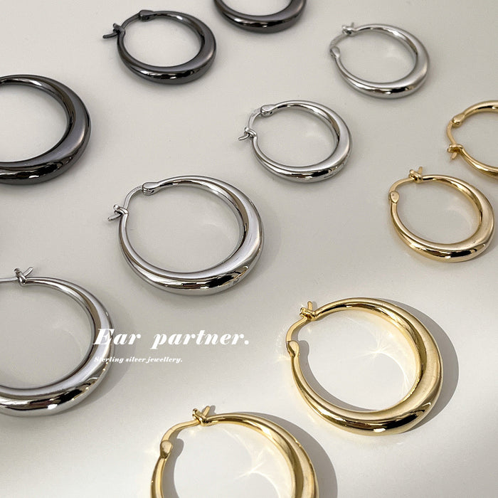 Wholesale Female niche design with plain earrings, high-end feel, and simple temperament with earrings