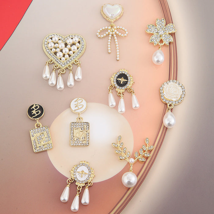 Wholesale Alloy Accessories Pearl Tassel Love Pendant Accessories