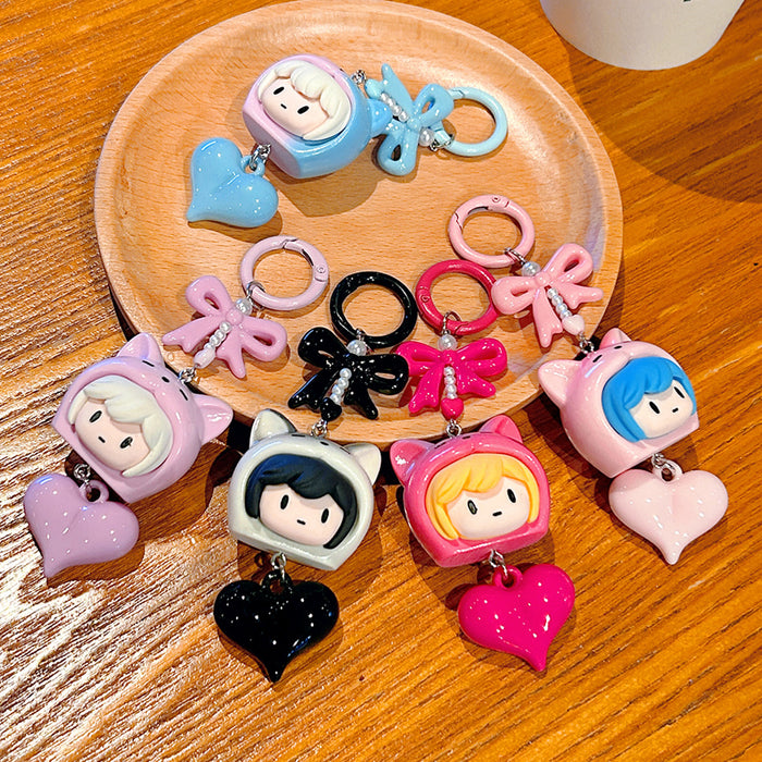 Wholesale Traveler  Resin Cartoon Keychain Cute  Bag Pendant Small Gift