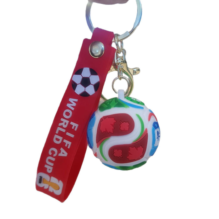 Wholesale Football-Themed Cartoon Car Keychain