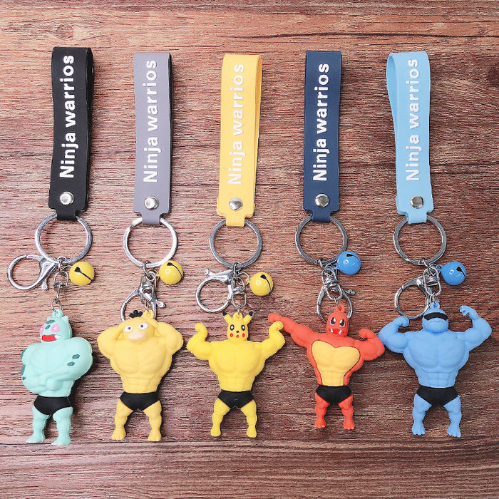 Wholesale Cartoon Silicone Doll Keychain JDC-KC-HaoXi027