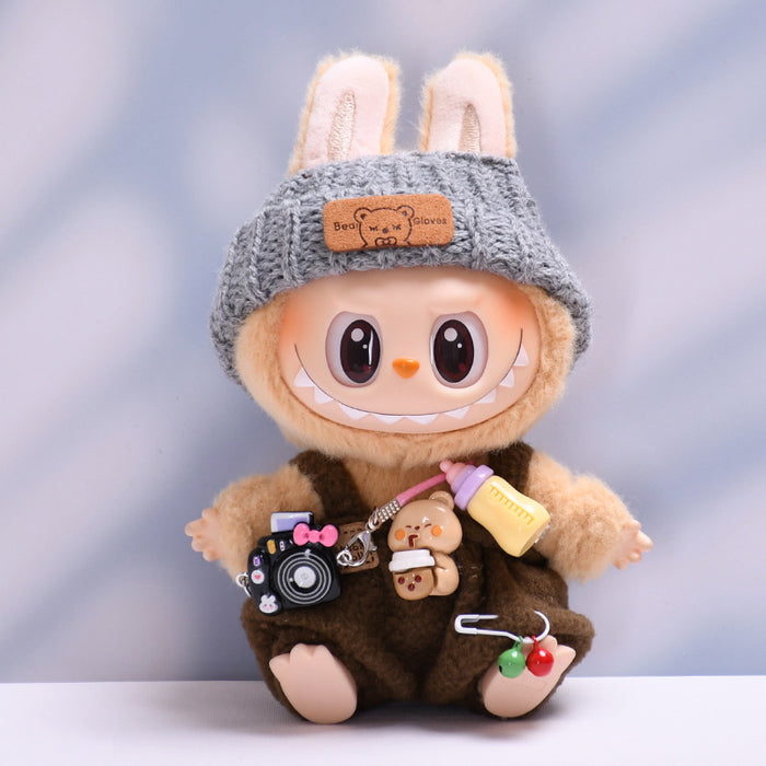 Wholesale Sittings Party Baby Clothes Bottle Overalls Set Baby Doll Clothes Dress Up