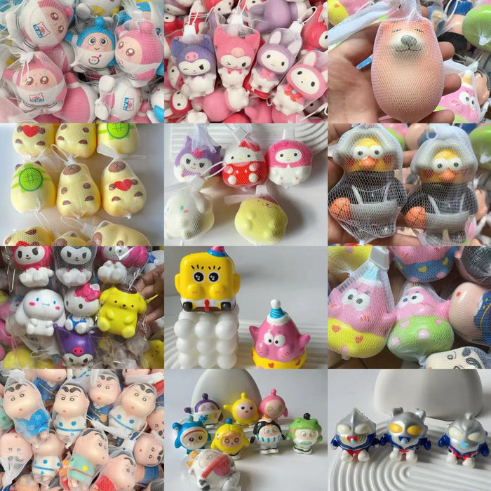 Wholesale Pinch Decompression Small Toy Slow Rebound Anime Artifact Doll
