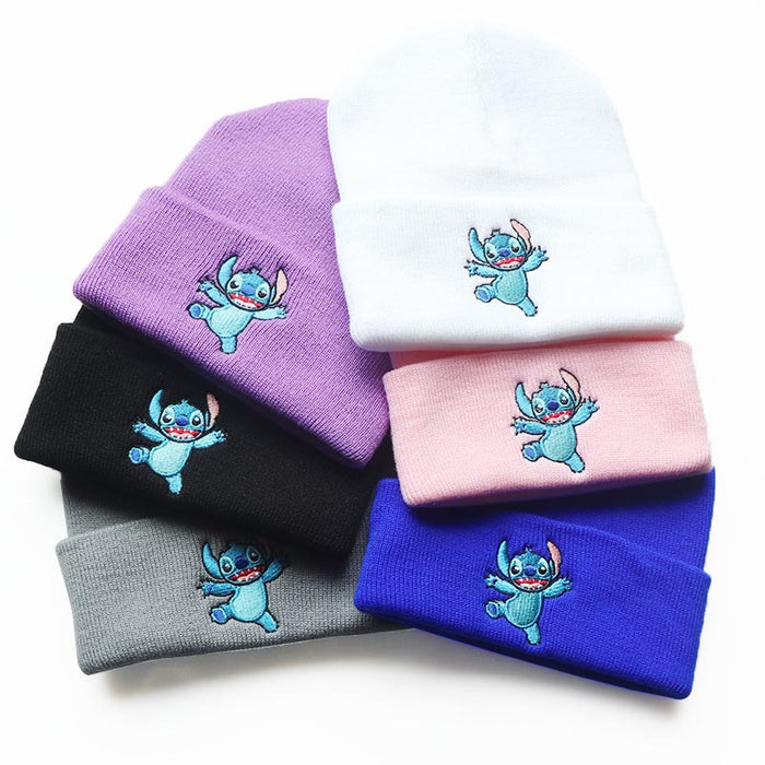 Wholesale Acrylic Cartoon Embroidery Knitted Beanie JDC-FH-LvH008