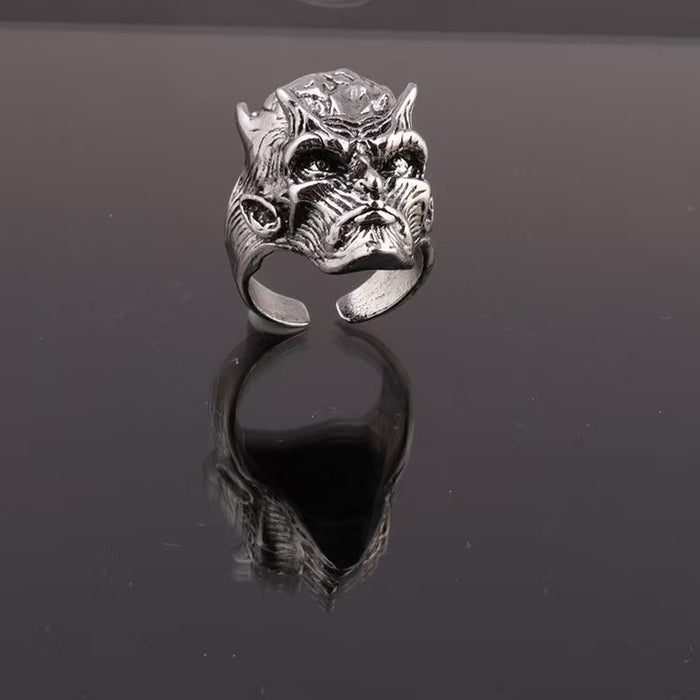 Wholesale Skull and Animal Head Ring Set Alloy Unisex Fashion Accessory Gift