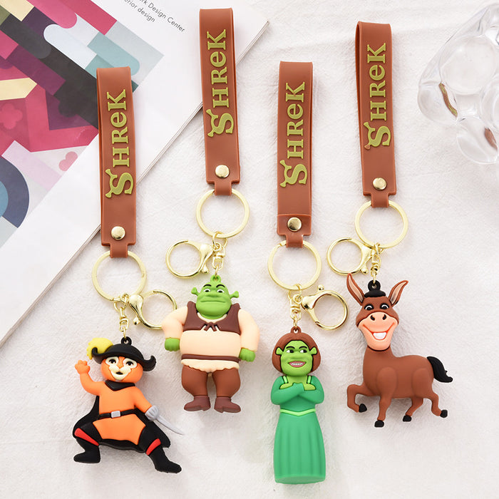 Wholesale New keychain cartoon bag pendant PVC keychain exquisite