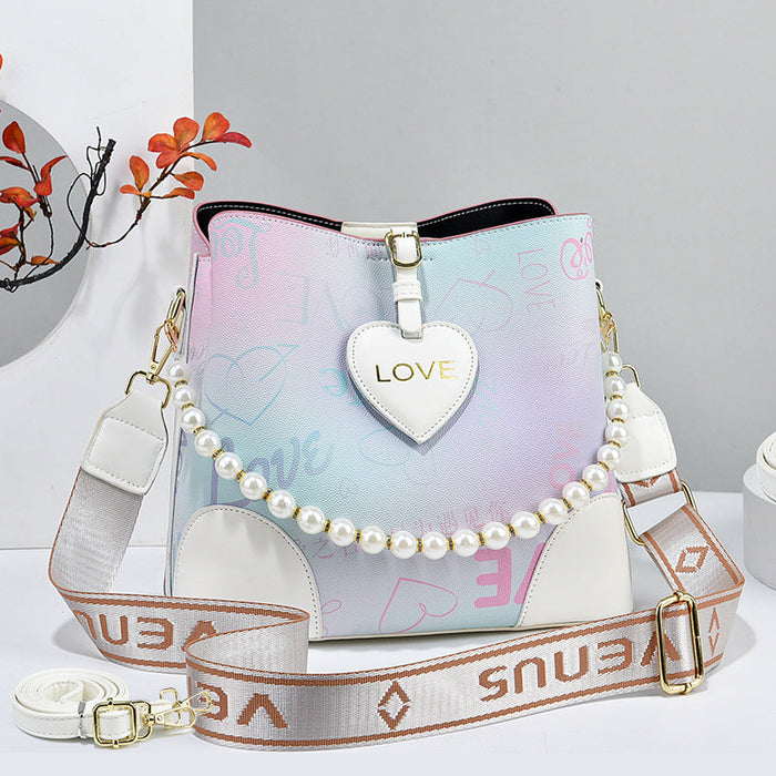 Wholesale Valentine's Day PU Large Capacity Shoulder Bag JDC-SD-Dasong004