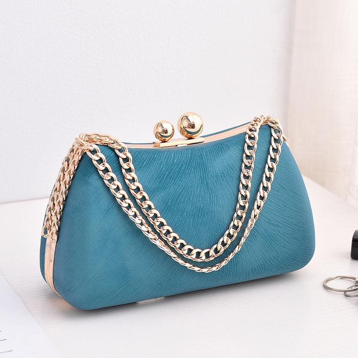 Wholesale Specialty PU Dinner Bag European and American Fashion Party Bag, High-end Feel Large Chain Bag JDC-SD-YX002