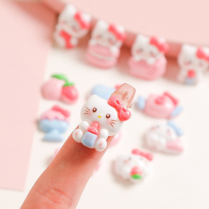 Wholesale Pink Bow Cartoon Cream Glue Mobile Phone Case Material Handmade Jewelry Resin Accessories