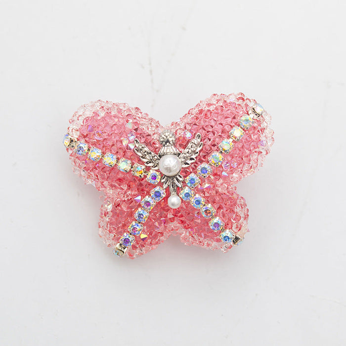 Wholesale Acrylic Butterfly Diamond Ball String Beads JDC-BDS-HuaZ009