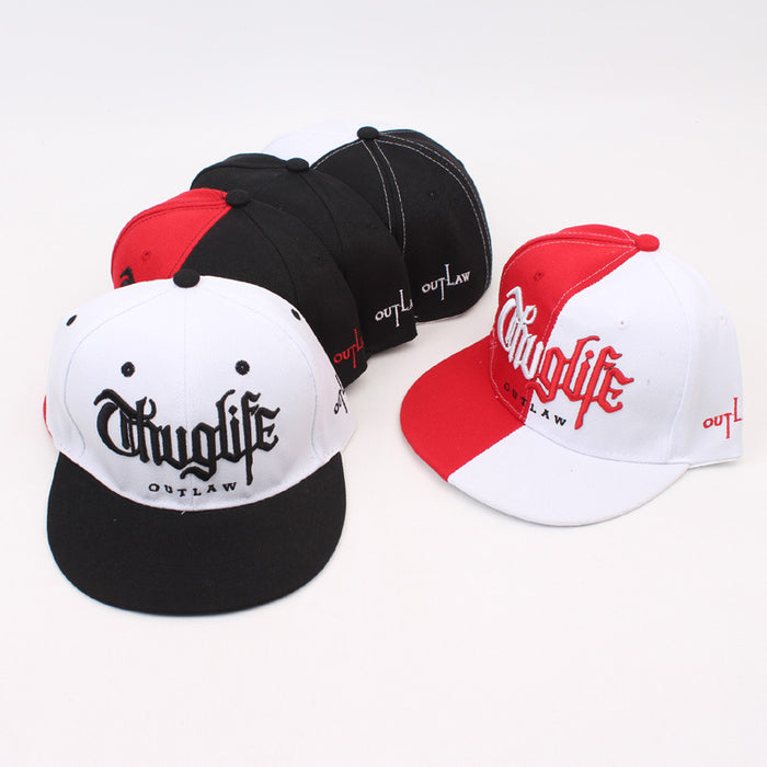 Wholesale Color-blocked letter embroidered hard-top baseball cap