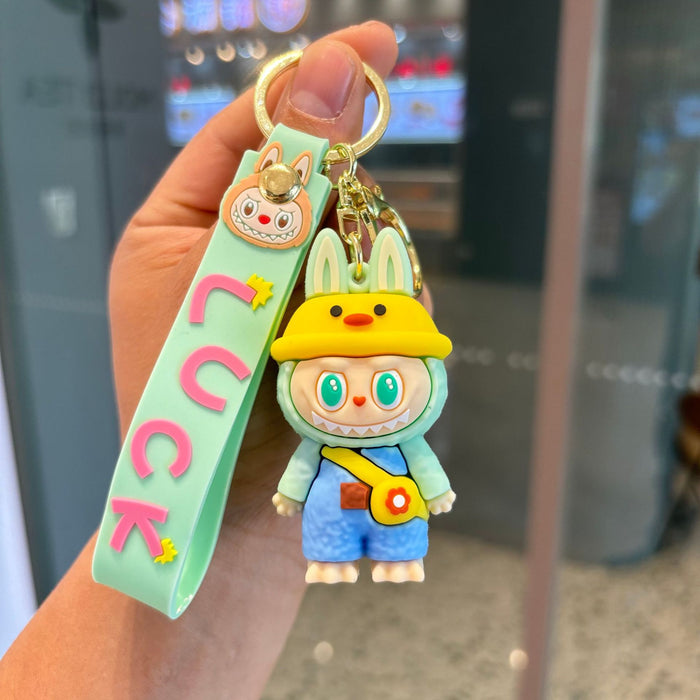 Wholesale Creative keychain cartoon sheep pendant toy baby grabber cute keychain ring