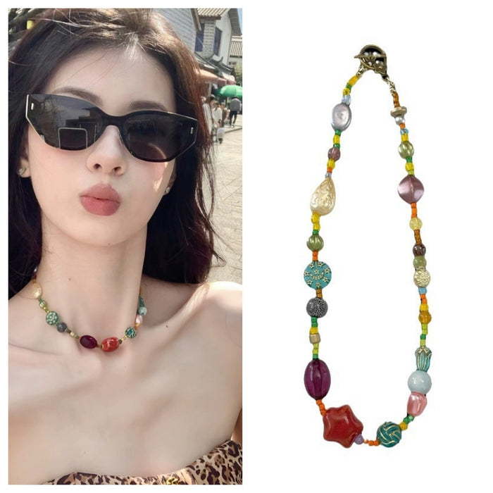 Wholesale Necklace bead retro design collarbone necklace