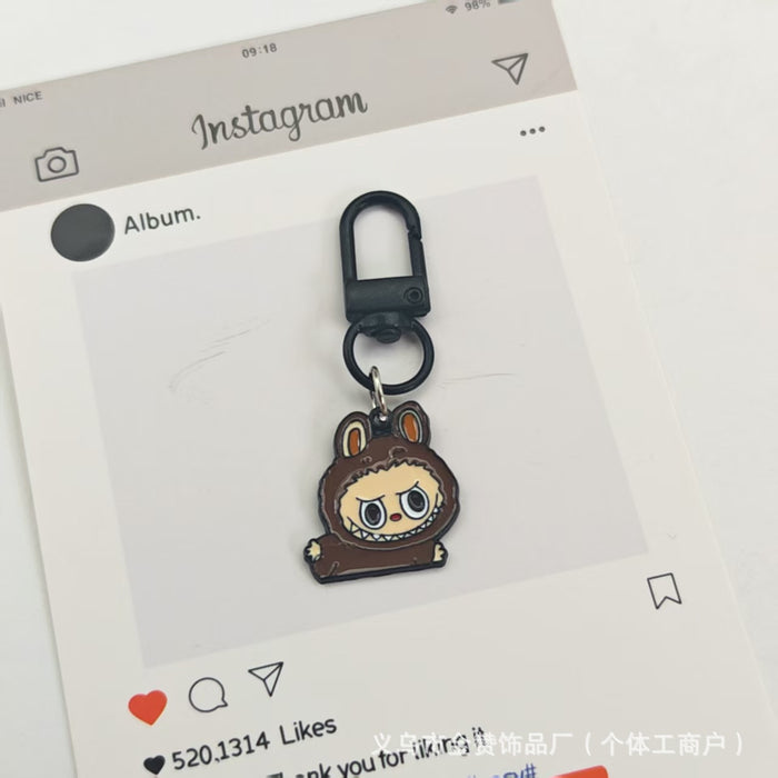 Wholesale Cartoon Doll Pendant Keychain Metal Fashion Doll Couple Bag Ornament Gift