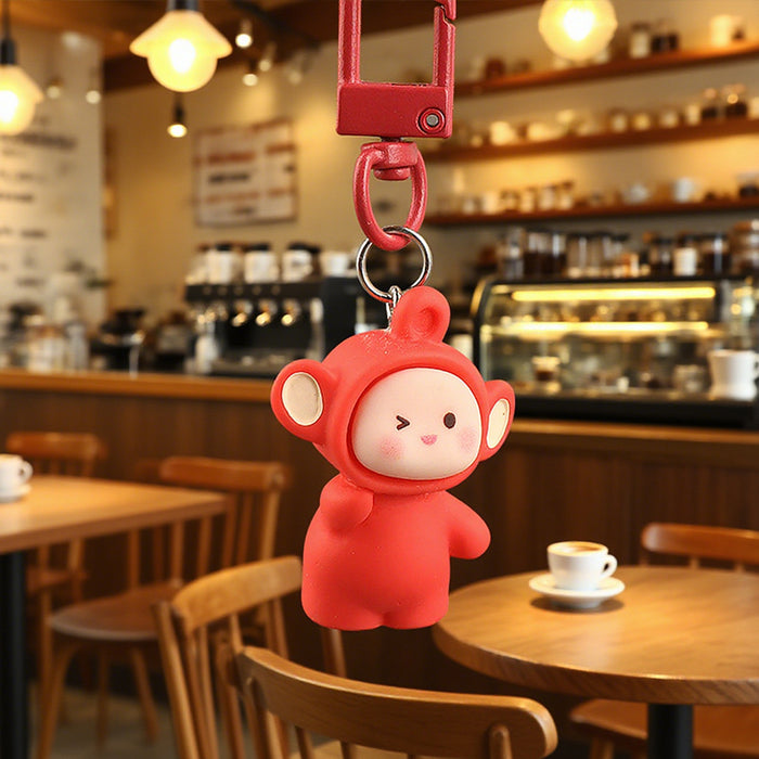 Wholesale Cute phone charm 3D resin keychain