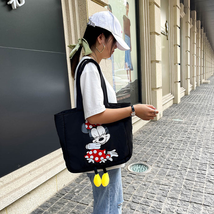Wholesale Nylon Shoulder Student Hand Shopping Bag  JDC-HB-YuanDuo009