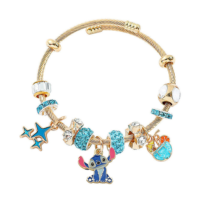 Wholesale Stainless Steel Beaded Bangle Bracelet Jewelry Accessory Boutique Resale Gift MOQ≥2