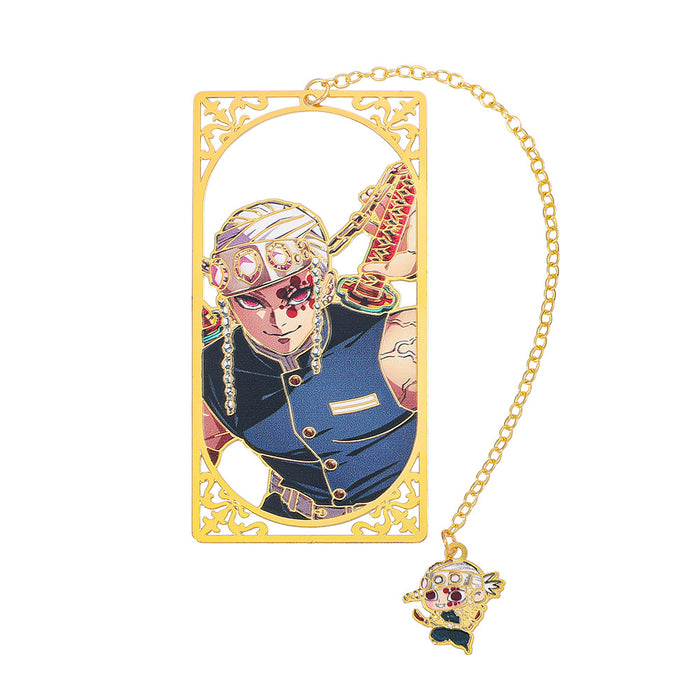 Wholesale Creative Anime Character Design Hollow Brass Metal Bookmark