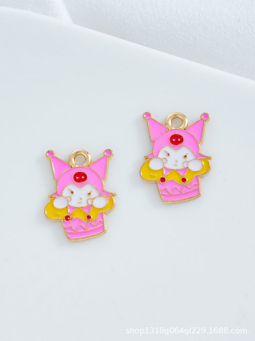 Wholesale 10 PCS DIY Alloy Oil-Drip Cartoon Necklace Pendant