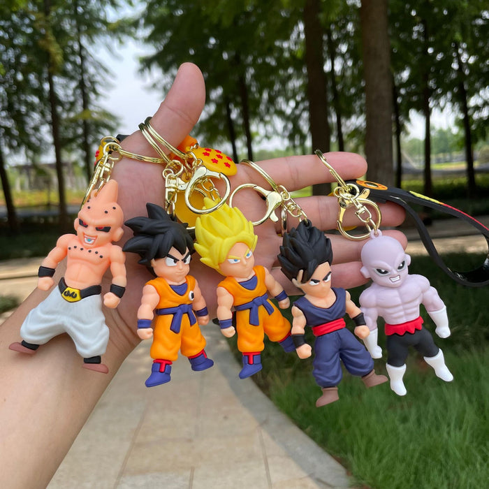 Wholesale Dropping glue doll keychain cartoon student backpack pendant car keychain claw machine blind box