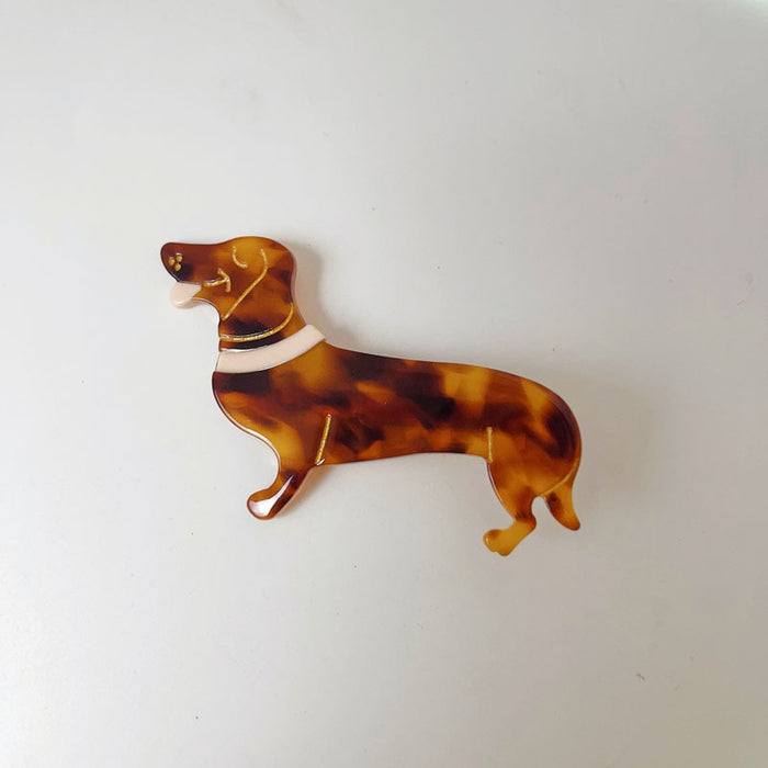 Wholesale Animal Dog Acetate Hair Clip JDC-HC-XingYi026