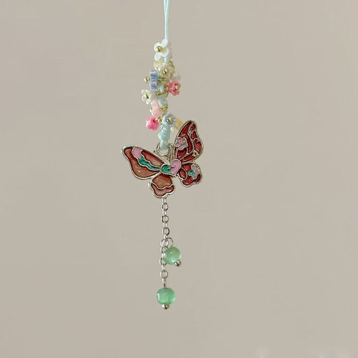 Wholesale Electroplated Alloy Blue Butterfly Flower Necklace - Everyday Fashion Accessory MOQ≥2