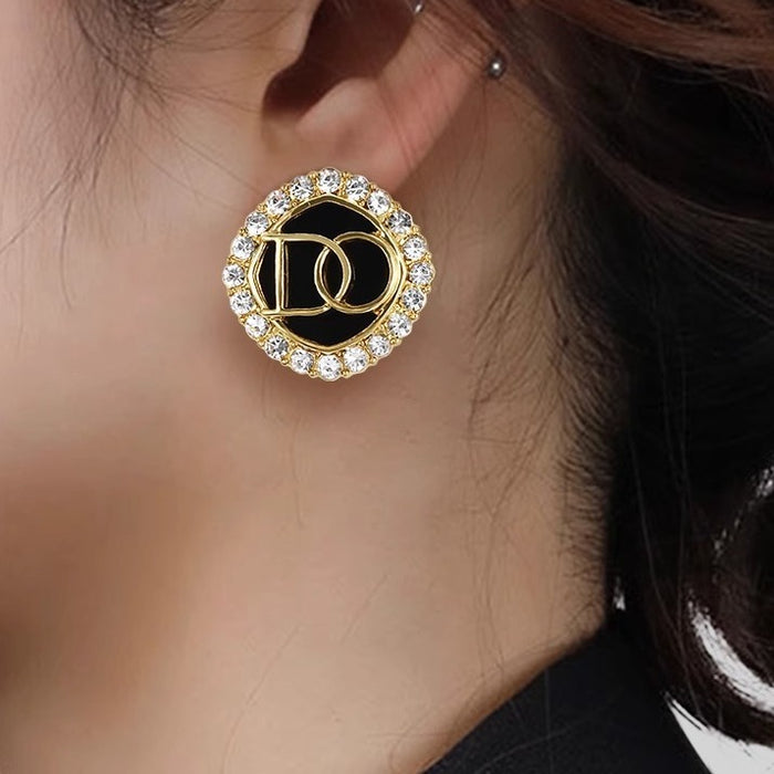 Wholesale Letter Alloy Earrings JDC-ES-Chengx007