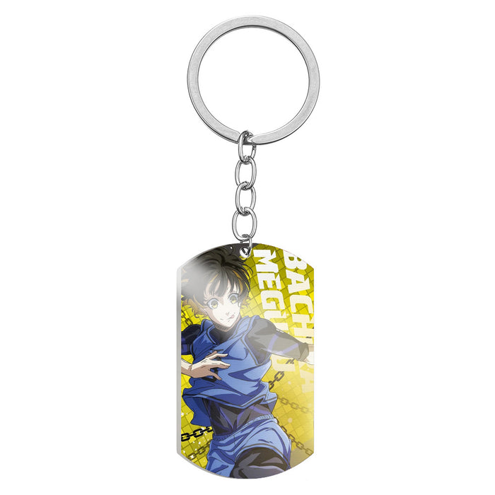 Wholesale Cartoon Color Printing Stainless Steel Keychain JDC-KC-HuanYu030