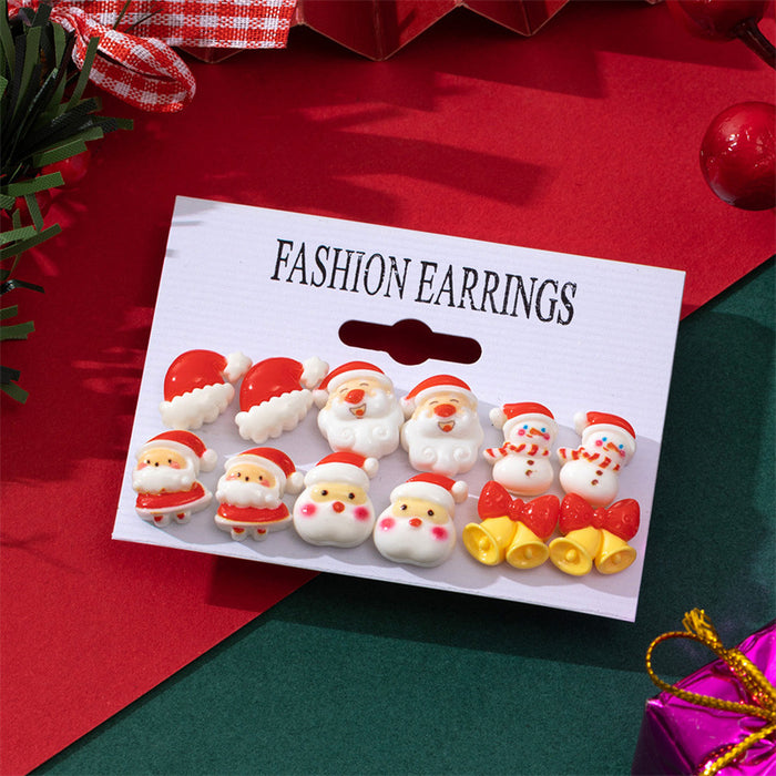 Wholesale Christmas earrings cute cartoon simple  elk earrings