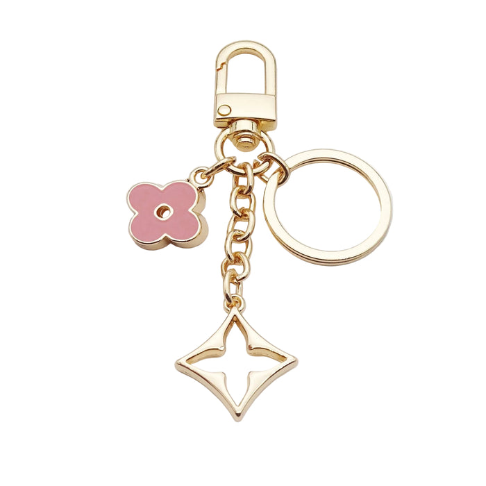 Wholesale Four-leaf clover bag charm metal keychain