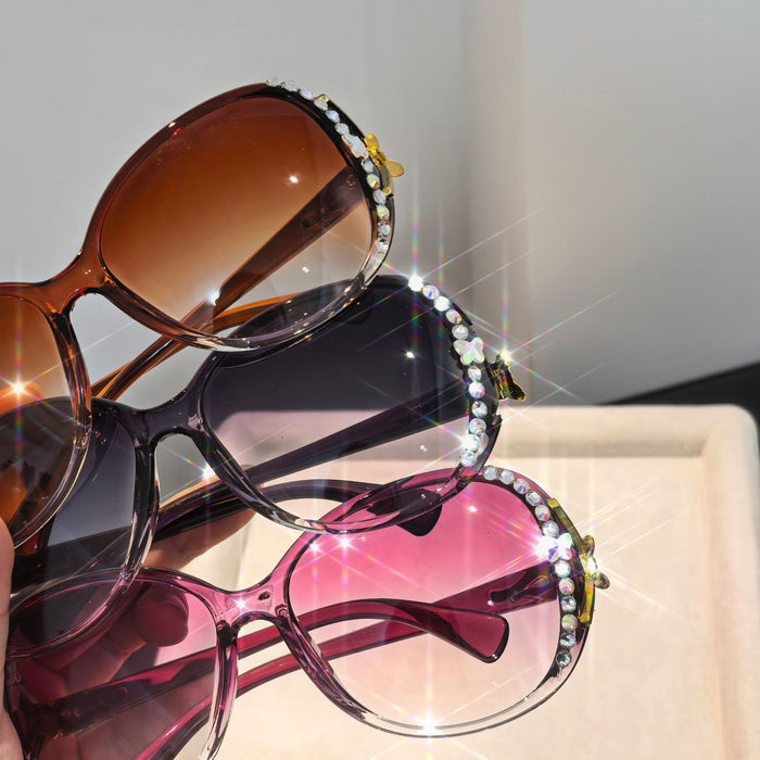 Wholesale Diamond studded sunglasses, UV resistant, personalized and fashionable sunglasses