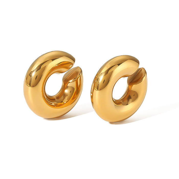 Wholesale Fashionable cylindrical light luxury smooth ear clip