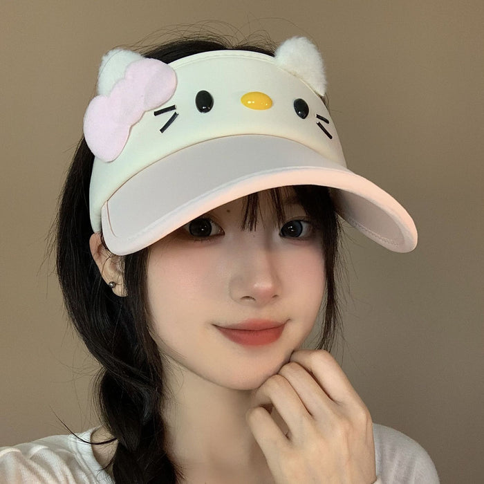 Wholesale Cute sun protection empty top hat, sun hat, versatile duckbill hat