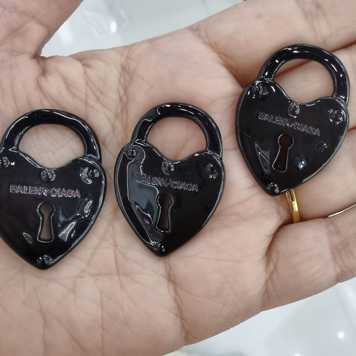 Wholesale Hollow Alloy Love Bag Accessories DIY Necklace Earrings Accessories Material