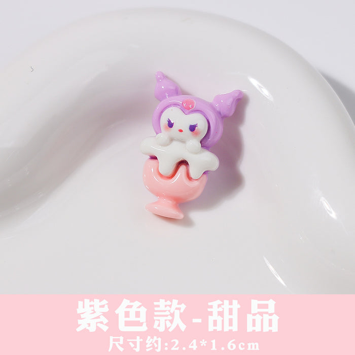 Wholesale Cartoon Series Resin Accessories DIY Cream Glue Phone Case Hair Accessories Handmade Material