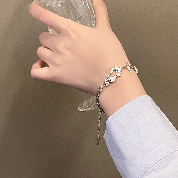 Wholesale Fashionable Irregular Hollow Design Bracelet Personalized Metal Grid Fashion