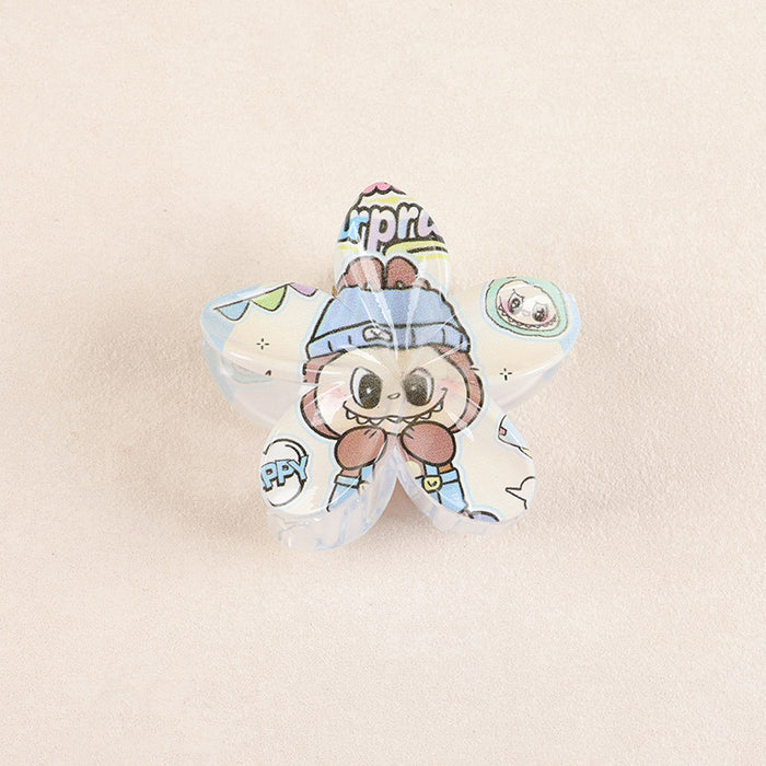 Wholesale Creative Frangipani UV Printed Hair Clip