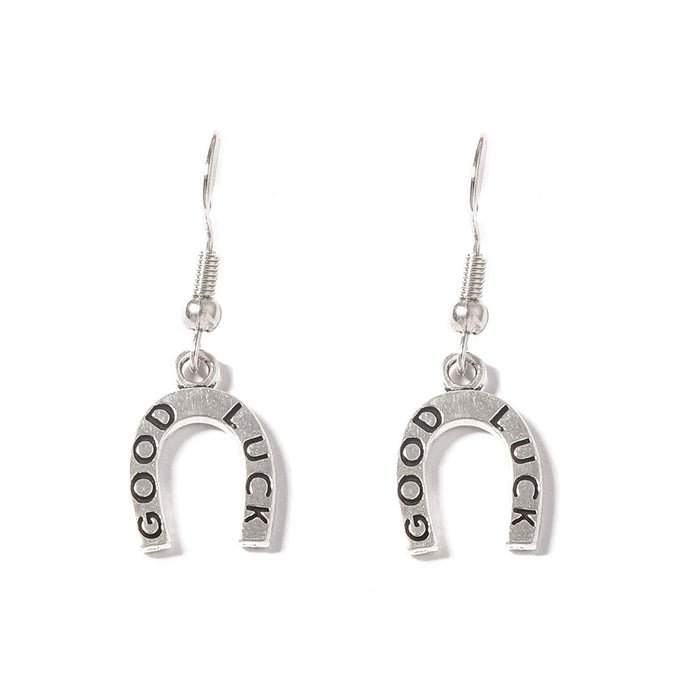 Wholesale Western Cowboy Style Geometric Letter U-Shaped Tassel Earrings Earrings