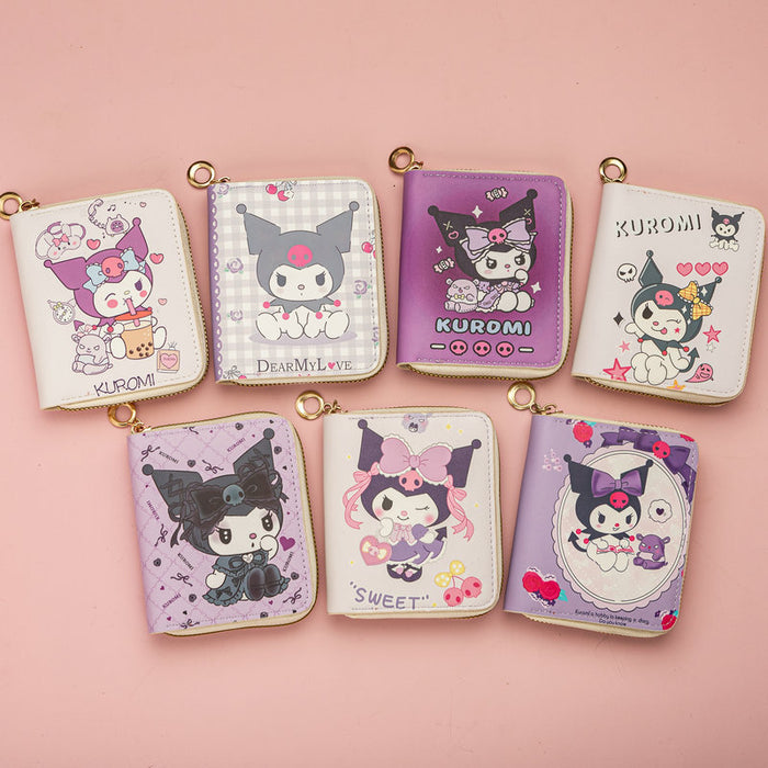 Wholesale Cartoon Anime Cute Short Zipper Wallet Wallet Wallet Wallet Card Bag Zero Wallet